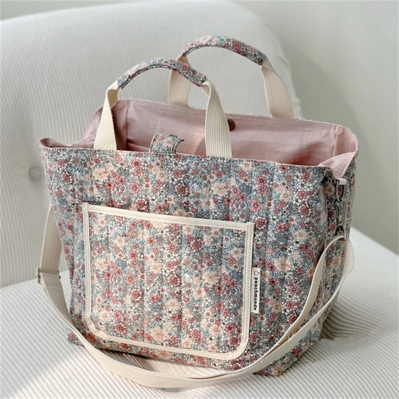 Baby Essentials Floral Backpack Diaper Bag